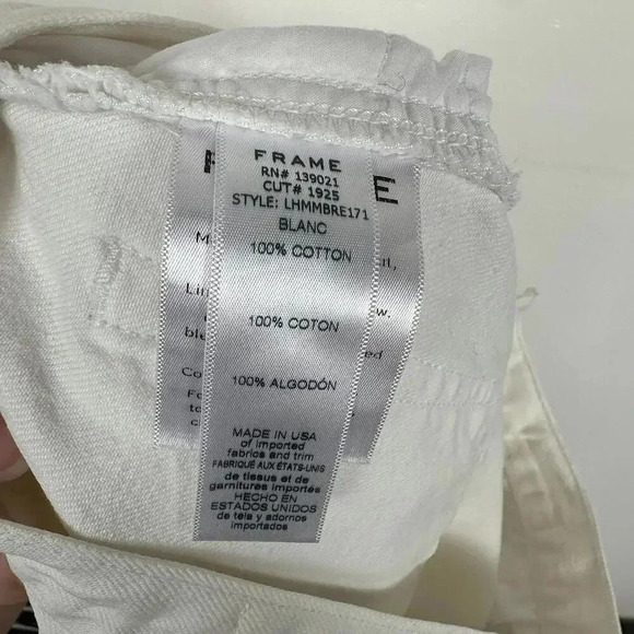 FRAME Denim White Denim Mini Skirt SIZE 26 - Picture 6 of 6